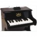 Piano noir en bois 18 touches avec partitions  noir Vilac    884232800060